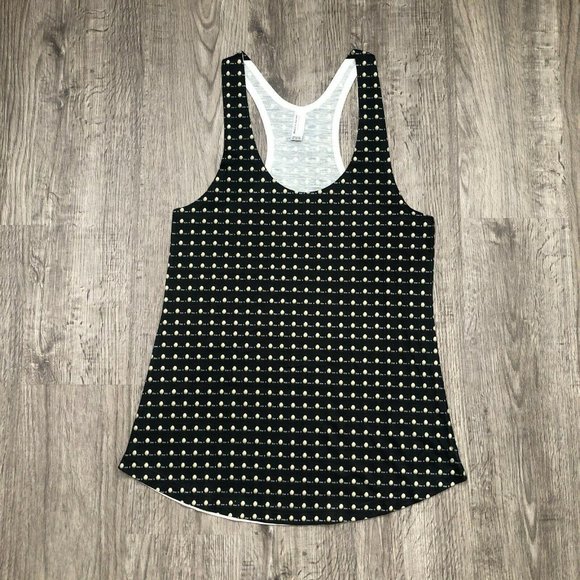 NWOT American Apparel Sublimation Collection "Brain: Use It" Black Tank Top - Picture 1 of 4